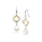 Kit Heath Alicia Pearl Golden Gold Plated Drop Earrings 50021GFP