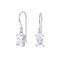 Dew 4x6mm Baguette CZ Drop Earrings