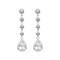 Dew Zirconia Graduated Teardrop Stud Earrings 52934CZ