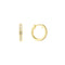 Dew Zirconia Gold Plated 15mm Hinged Hoop Earrings 5427GCZ