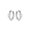 Dew Zirconia Mini Star Hinged Hoop Earrings 56896CZ