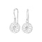 Dew Floral CZ Drop Earrings