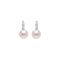 Dew 9mm Button Pearl Drop Earrings