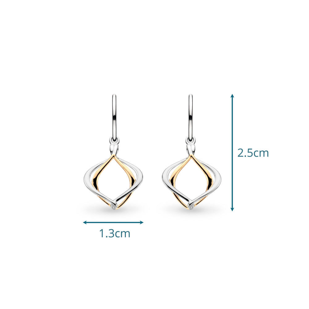 Kit Heath Alicia Golden Gold Plated Petite Drop Earrings 60018GRP