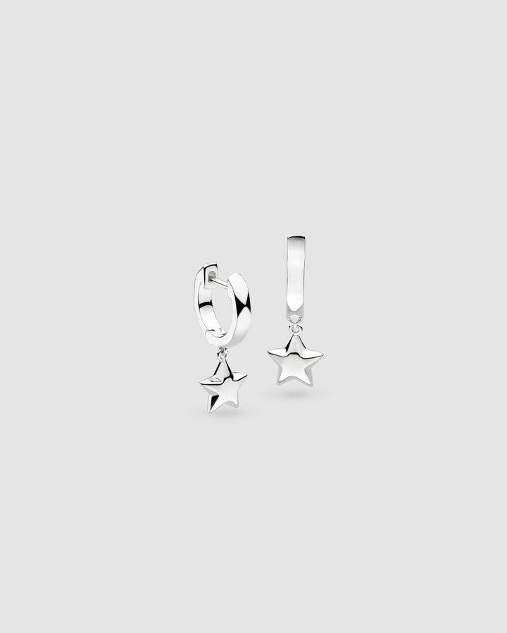 Kit Heath Rox Little Rock Star Hinged Hoop Drop Earrings 60070RP