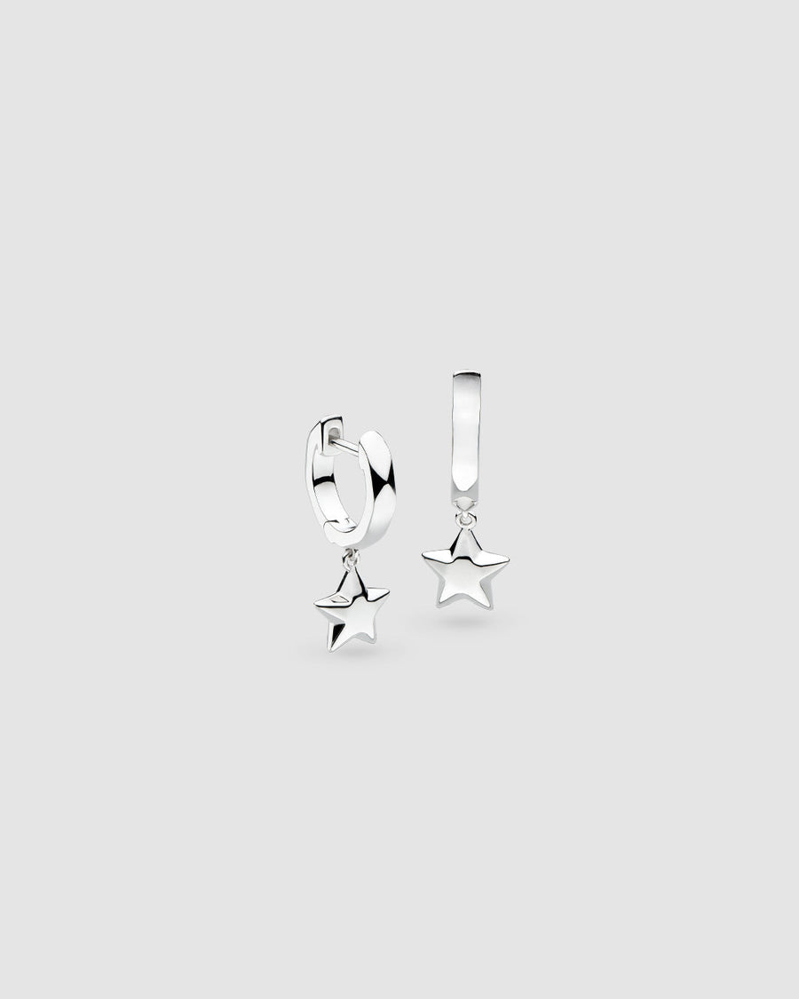 Kit Heath Rox Little Rock Star Hinged Hoop Drop Earrings 60070RP