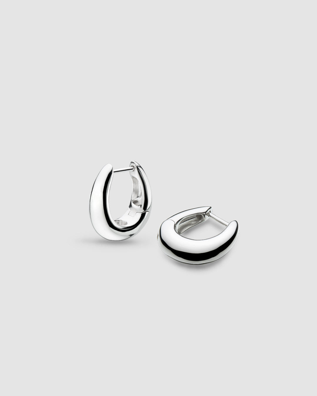 Kit Heath Coast Pebble Smooth Hinged Hoop Earrings 60152RP