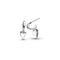 Kit Heath Desire Kiss Rhodium Plated Mini Heart Semi Hoop Stud Drop Earrings 60BKRP