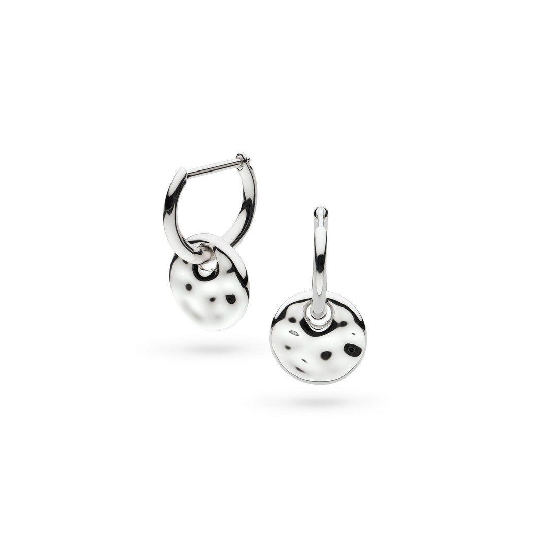 Kit Heath Mirage Reflect Rhodium Multi-Wear Hinged Hoop Drop Earrings 61223RP