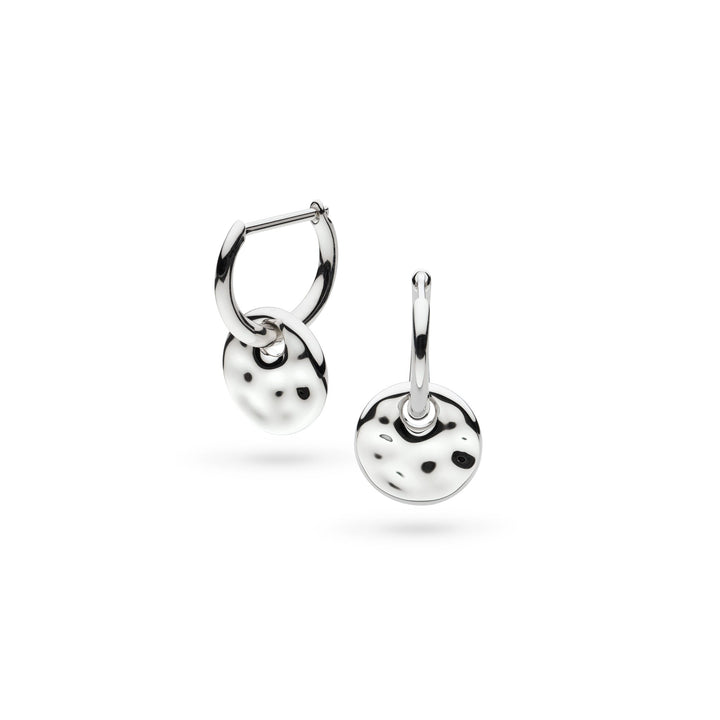 Kit Heath Mirage Reflect Rhodium Multi-Wear Hinged Hoop Drop Earrings 61223RP