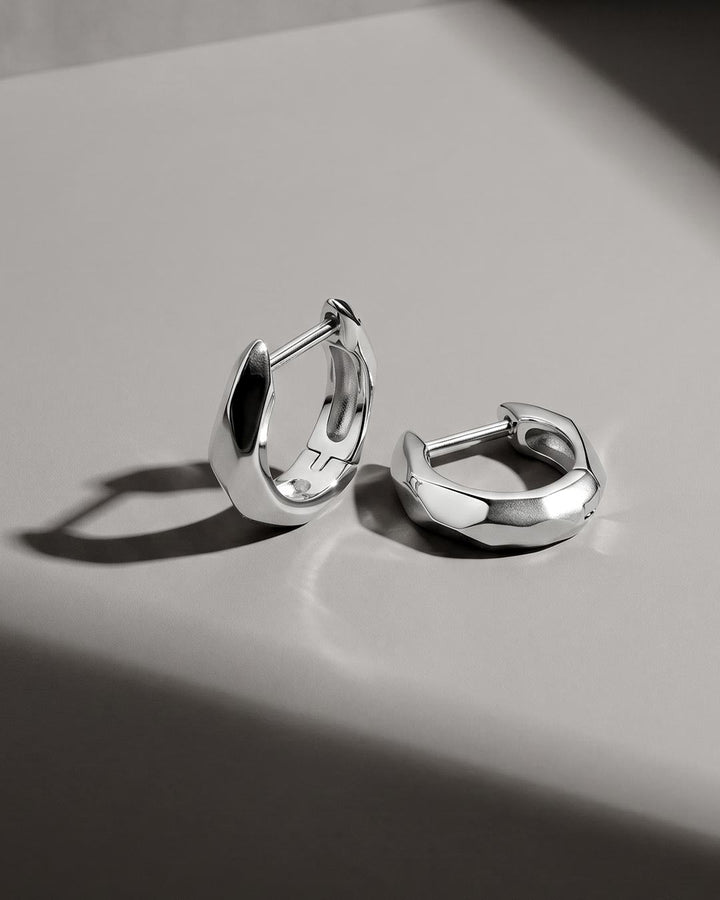 Kit Heath Glint Geo Narrow Hinged Hoop Earrings 61252RP