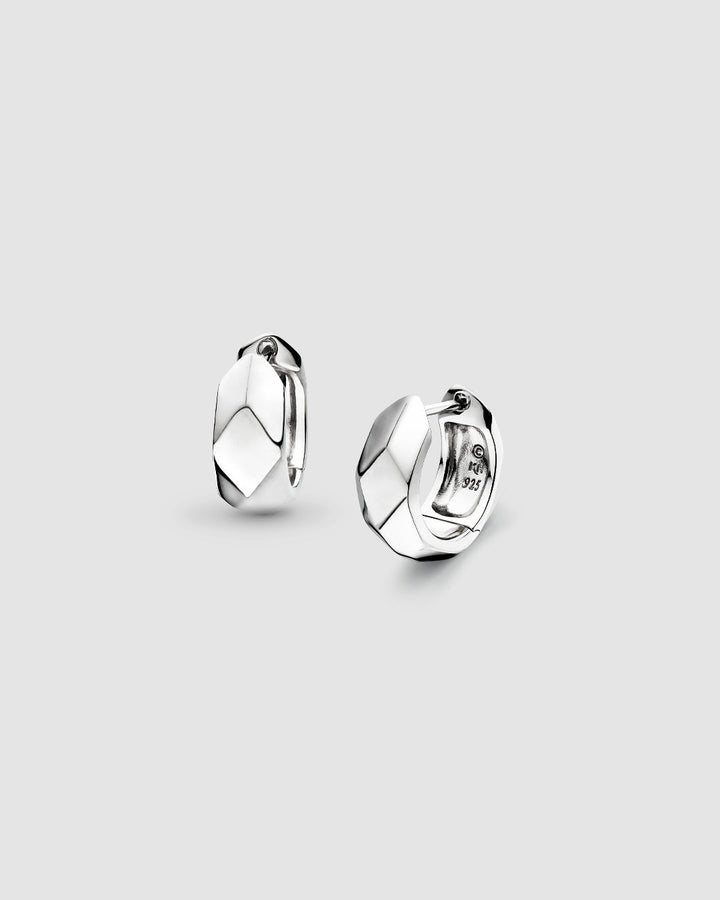 Kit Heath Glint Geo Wide Hinged Hoop Earrings 61253RP