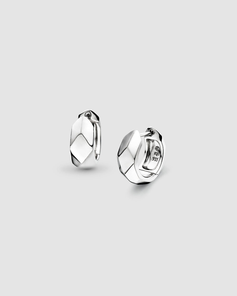 Kit Heath Glint Geo Wide Hinged Hoop Earrings 61253RP