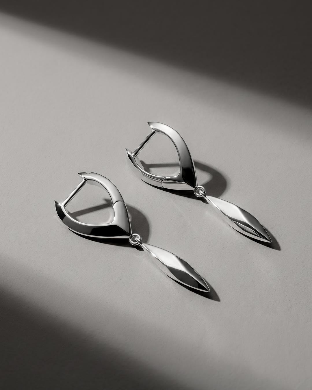 Kit Heath Glint Tapered Hinged Hoop Drop Earrings 61255RP