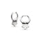 Kit Heath Array Rhodium Plated Dangle Hinged Hoop Drop Earrings 61891RP