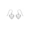Dew Puff Heart Drop Earrings