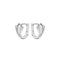 Dew 12mm Ginkgo Leaf Huggie Hoop Earrings
