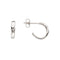 Dew 12mm Rippled Stud Hoop Earrings