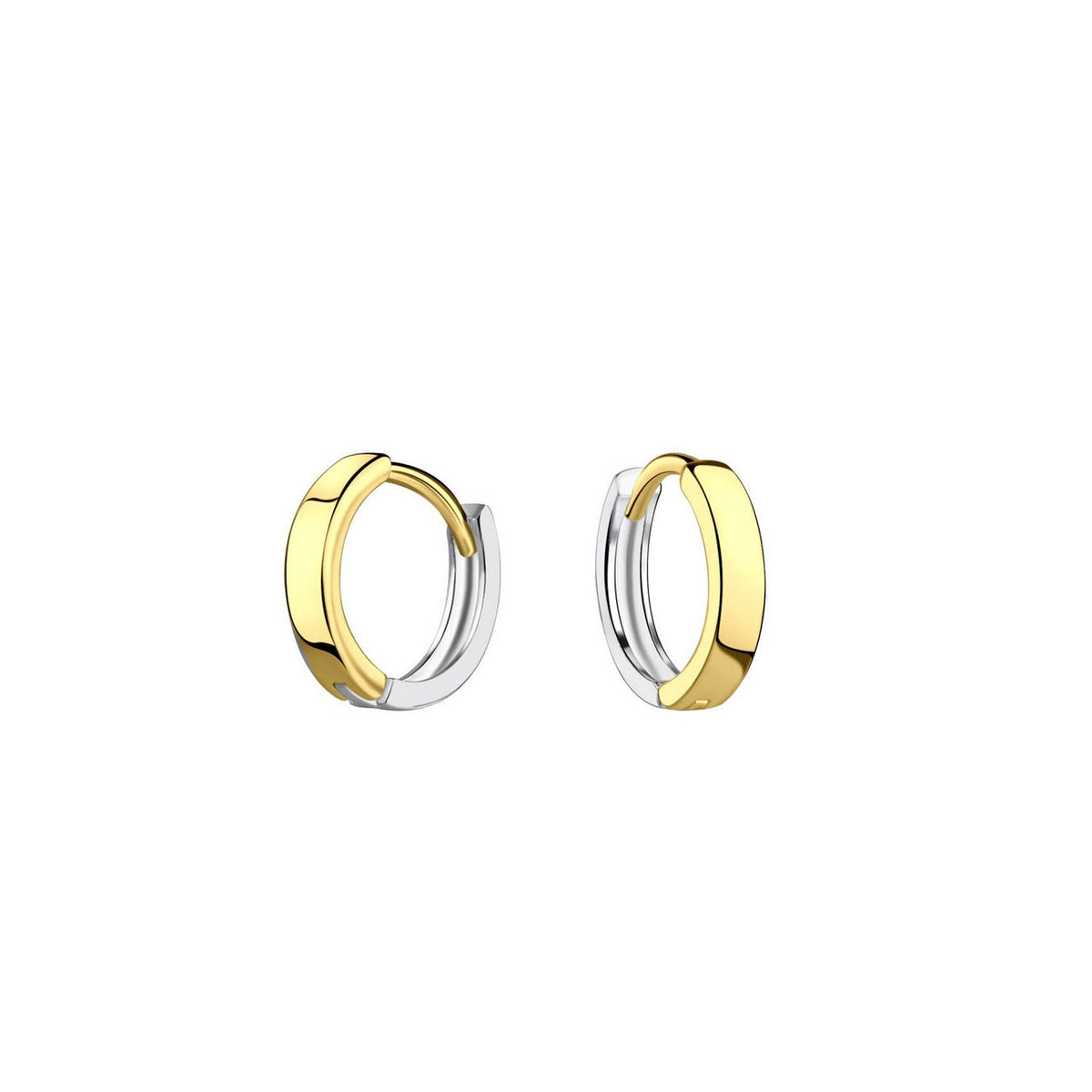 Dew 9mm Gold Plated Hoop Earrings