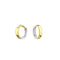 Dew 9mm Gold Plated Hoop Earrings