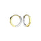 Dew 12mm Gold Plated Hoop Earrings