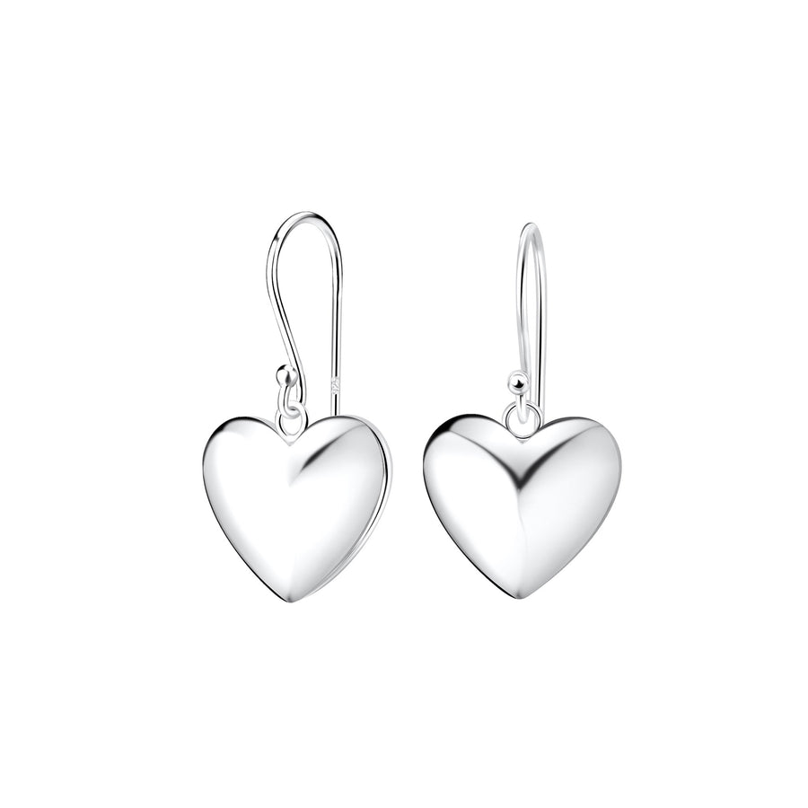 Dew Smooth Heart Drop Earrings 68893HP