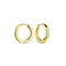Dew Gold Plated 15mm Hinged Court Hoop Earrings 68895GD