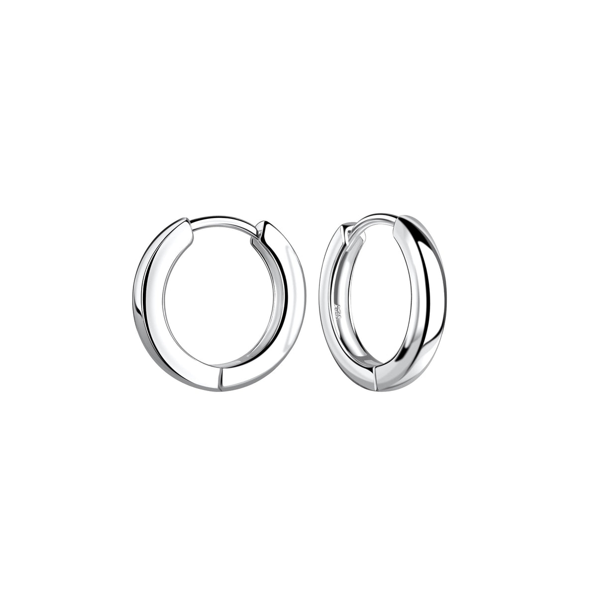 Dew 15mm Hinged Court Hoop Earrings 68895HP
