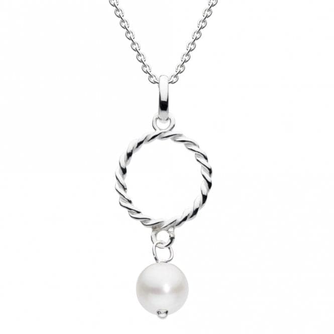 6mm Fresh Water Pearl Rope Circle Pendant 97734FPDew97734FP