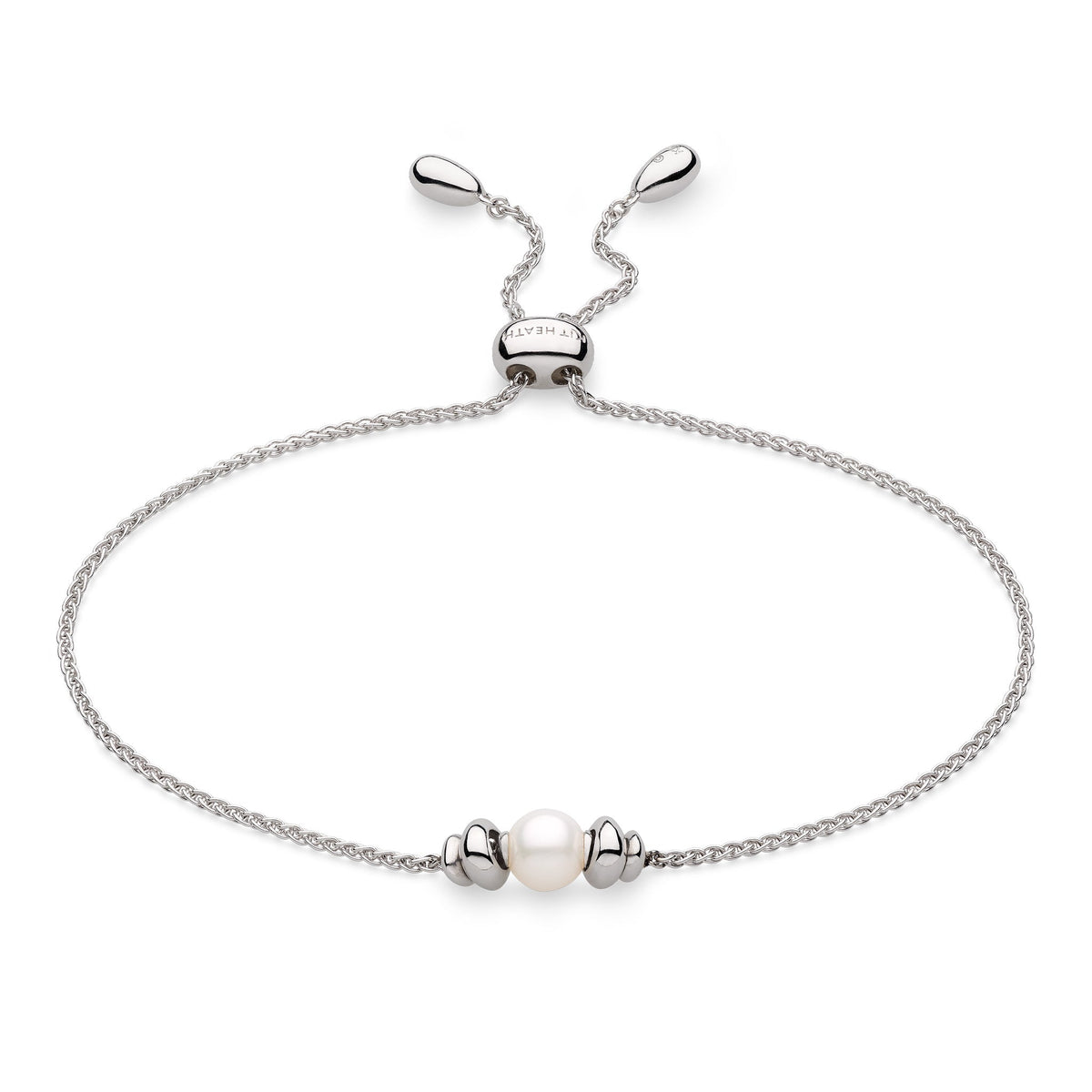 Kit Heath Coast Tumble Pearl Rhodium Plated Toggle Bracelet  70164FP