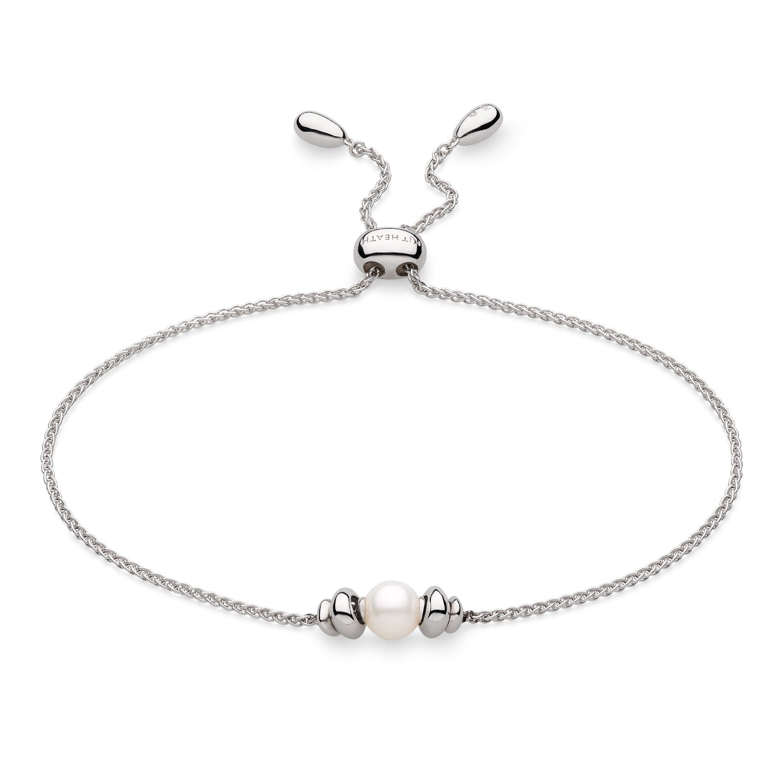 Kit Heath Coast Tumble Pearl Rhodium Plated Toggle Bracelet  70164FP