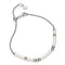 Kit Heath Coast Tumble Pearl Rhodium Plated Beaded 7 Slider Bracelet 70167FP