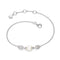 Kit Heath Coast Pebble Glisten Pavé Zirconia Rhodium Plated 7.5" Bracelet 70182FPC