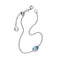 Kit Heath Coast Pebble Blue Swiss Blue Topaz Rhodium Plated 7 Slider Bracelet 70190BT
