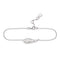 Kit Heath Feather Wisp Rhodium Plated 7.5" Bracelet 70315RP
