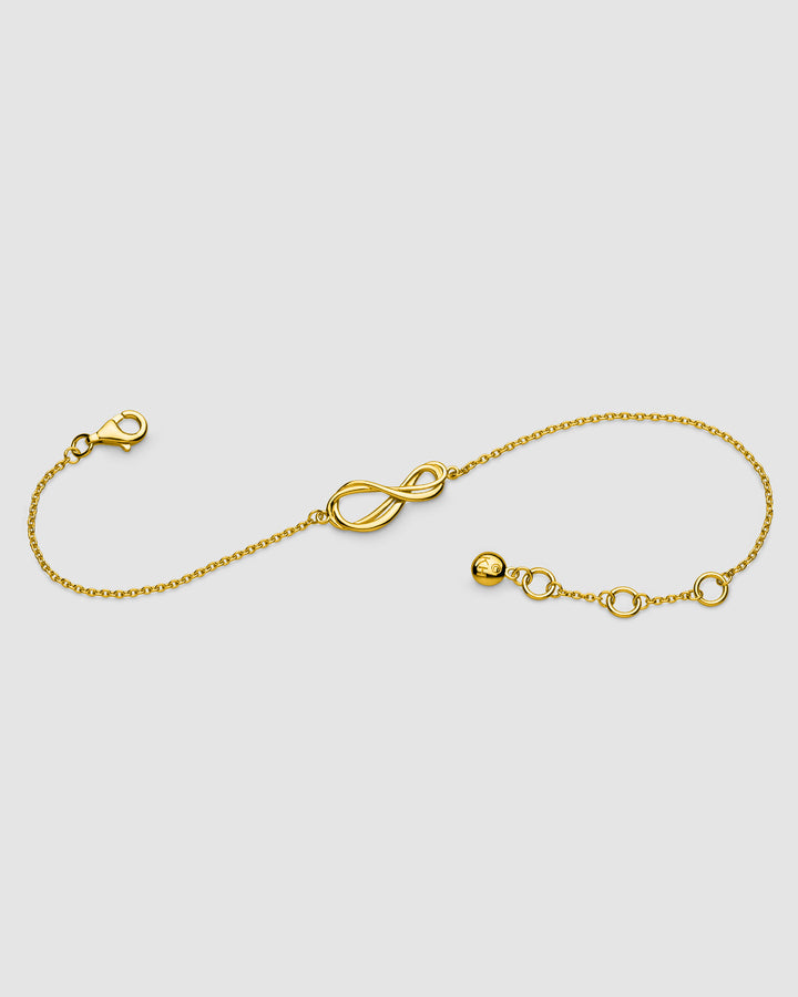 Kit Heath Infinity Mini Golden Gold Plated 7.5? Bracelet 71160GD