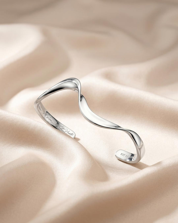Kit Heath Serenity Curve M/L Cuff Bangle 71192RPML