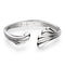Kit Heath Océane Shell Echo Rhodium Plated M/L Grande Hinged Bangle 71215RP