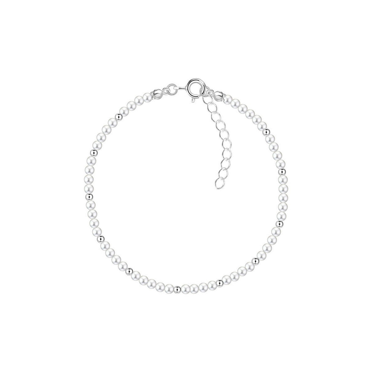 Dew Shell Pearl Beaded 7.5 Inch Bracelet