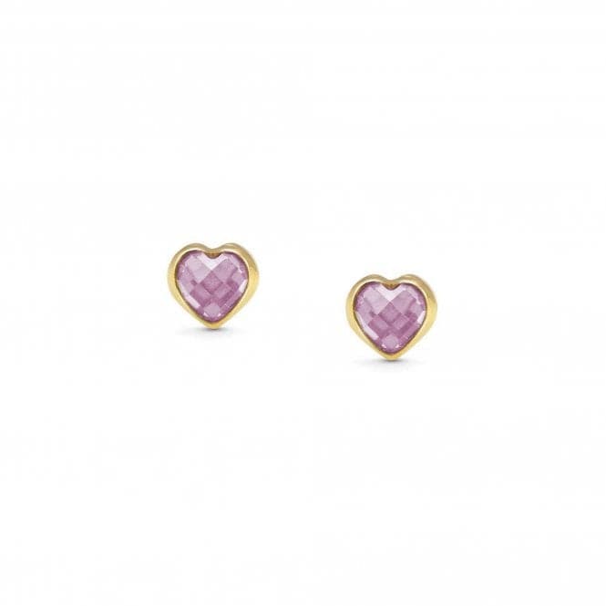 750 Gold Stones Pink Earrings 027843/003Nominations027843/003