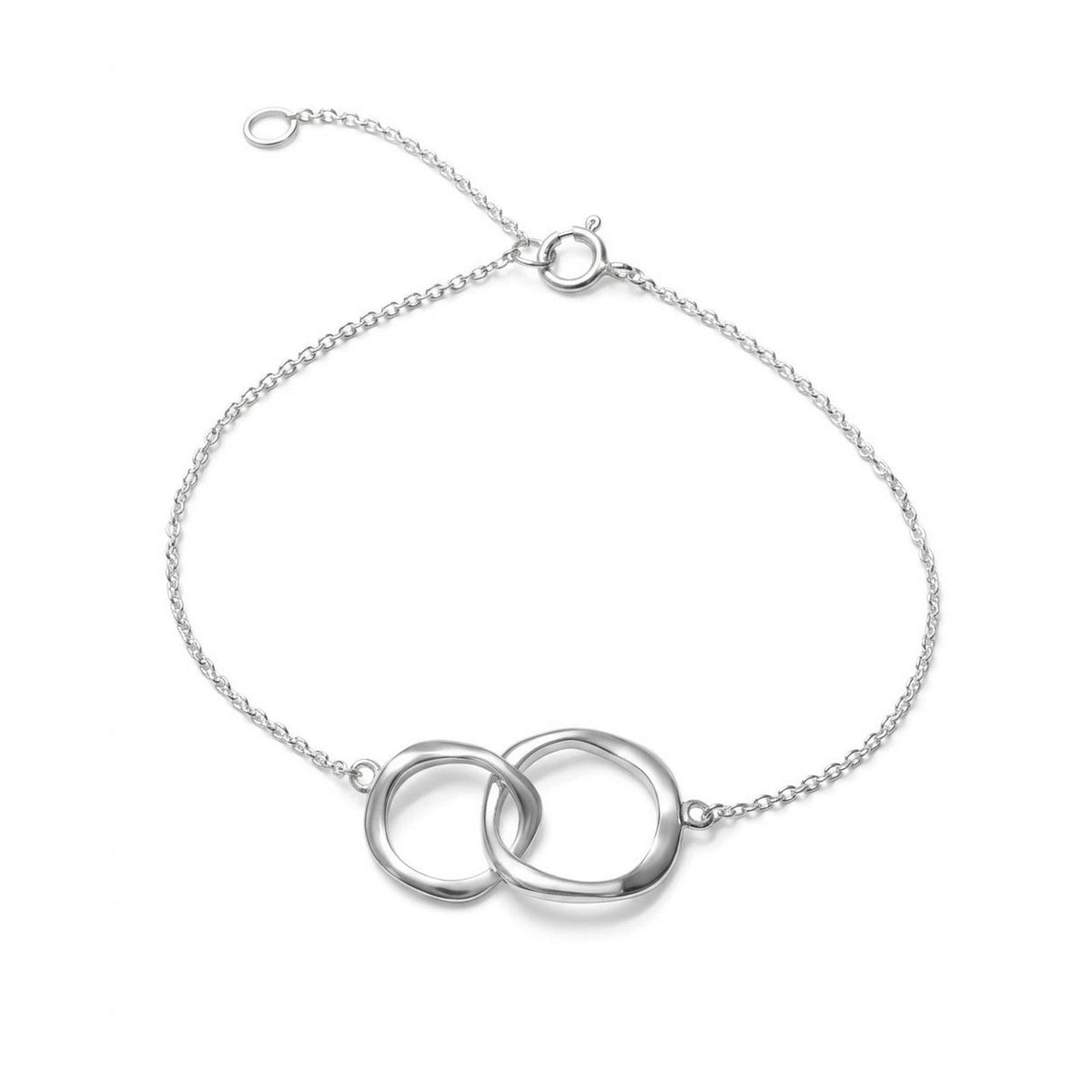 Dew Circle Link 7.5 Inch Bracelet