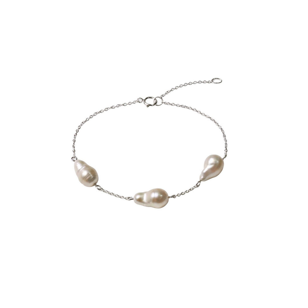 Dew Triple Freshwater Pearl 7.5 Inch Bracelet