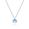 Kit Heath Coast Pebble Blue Blue Opal Rhodium Plated 18 Necklace 90190BSO