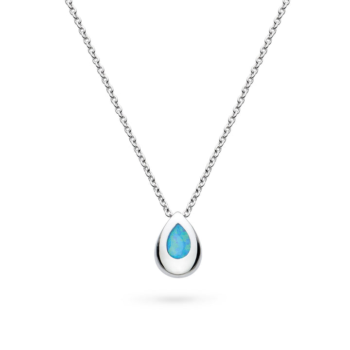 Kit Heath Coast Pebble Blue Blue Opal Rhodium Plated 18 Necklace 90190BSO