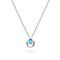Kit Heath Coast Pebble Blue Swiss Blue Topaz Rhodium Plated 18 Necklace 90190BT