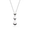 Kit Heath Coast Pebbles Rhodium Plated Triple Linking Pebbles  18? Necklace 90209RP