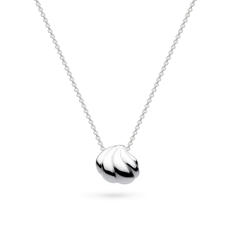 Kit Heath Océane Shell Echo Rhodium Plated Rounded 18" Necklace 91212RP