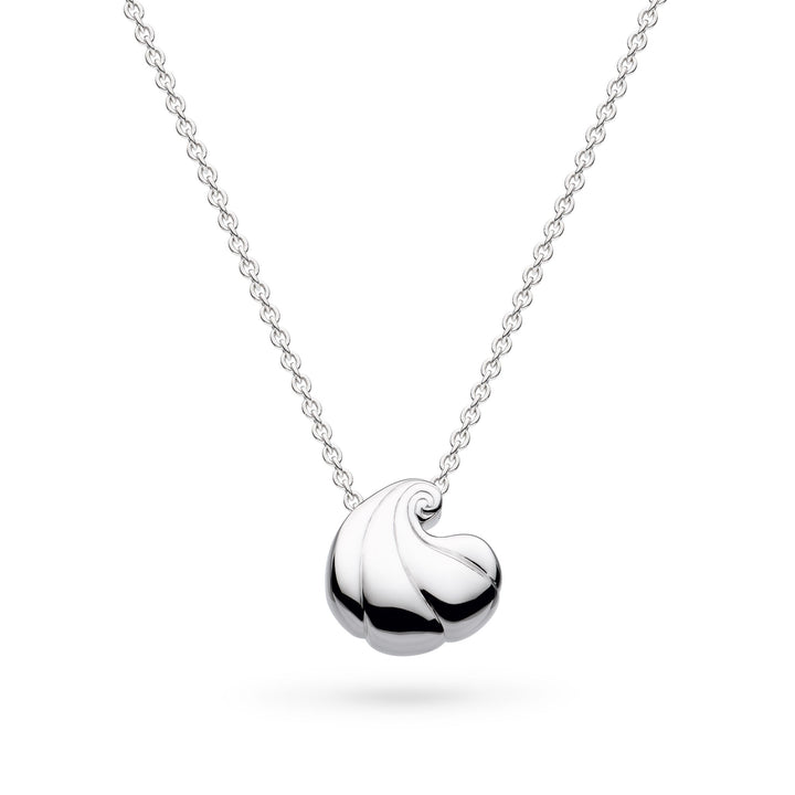 Kit Heath Océane Shell Echo Rhodium Plated Spiral 18? Necklace  91213RP