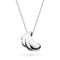 Kit Heath Océane Shell Echo Rhodium Plated Grande 20? Necklace  91215RP