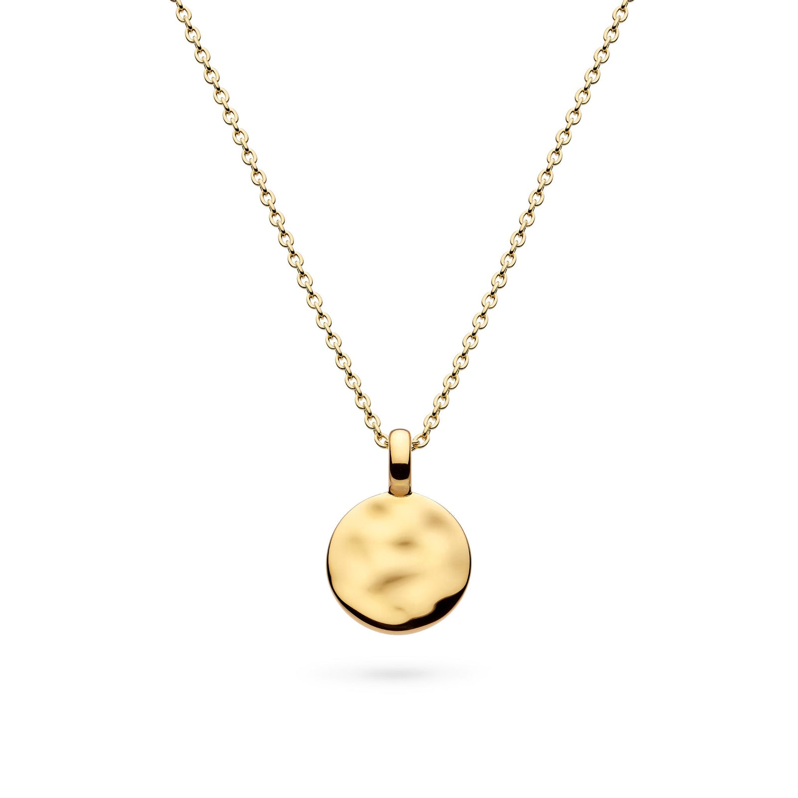 Kit Heath Mirage Reflect Golden GP Round Disc Mini 18 Necklace 91221GD